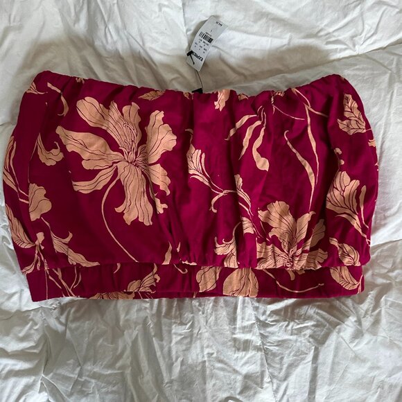 Express Floral Tube Top - Picture 2 of 6